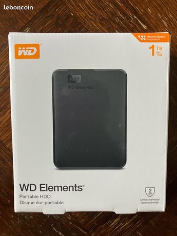 Disque Dur WD Western Digital 1 To Neuf PC/MAC Éléments