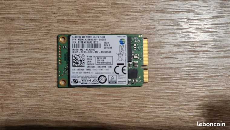 Disque Samsung PM871 MZ-MLN256HCP - 256GB mSATA SSD
