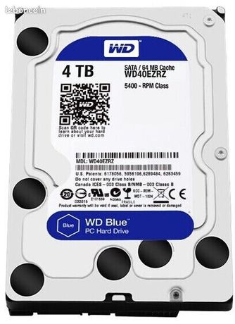 Disque dur 4To Western Digital WD40EZRZ 3.5" SATA III 64Mo
