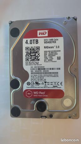 Disque dur WD Red 4 To (WD40EFRX) spécial NAS WCC7K3YAHVJH