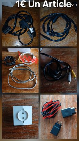 Divers Câbles Ethernet Peritel Adaptateurs