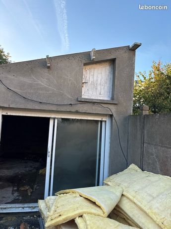 Donne laine de verre et rail