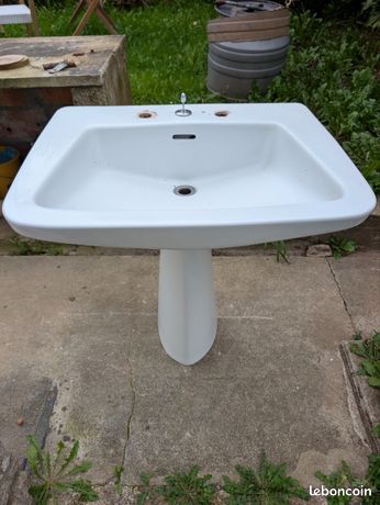 vieux lavabo + bidet