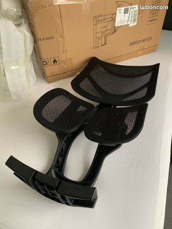 Dossier authentique de chaise ergonomique Sihoo Doro S100 noire comme neuf avec un petit défaut d’usine