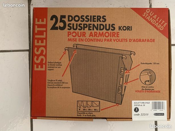 Dossiers suspendus neufs
