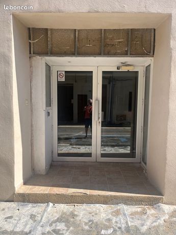 Double portes vitrée en aluminium