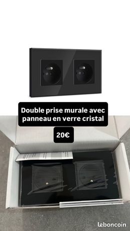 Double prise murale