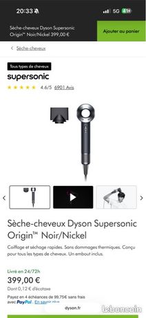 Dyson supersonic chrome