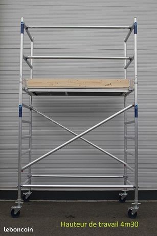 Echafaudage alu ET GRATUITE + 5 ANS
