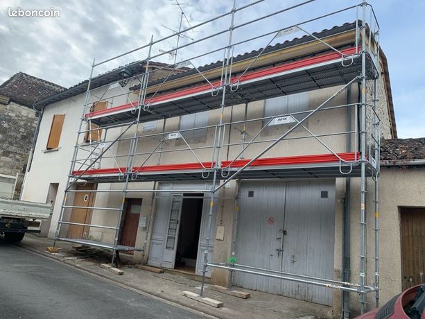 échafaudage multidirectionnel afix 104m2 structure seule version garde corps mds