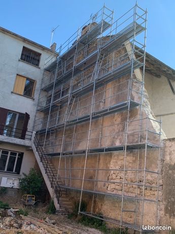 Échafaudage multidirectionnel echafrance neuf 60M2 structure seule version garde corps