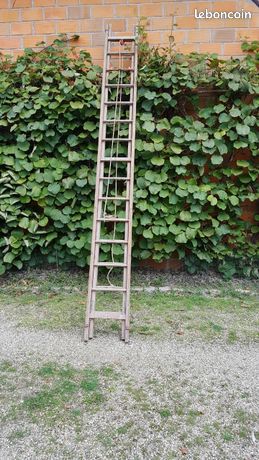 Échelle coulissante en bois 2 x 4 m