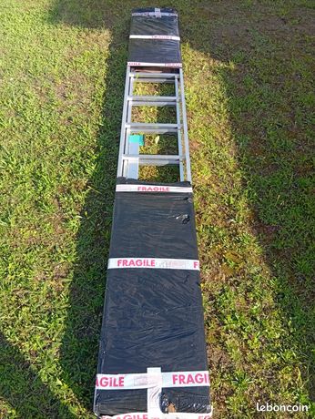 Echelle coulissante longueur pliée 3.13m / longueur dépliée 5.12m