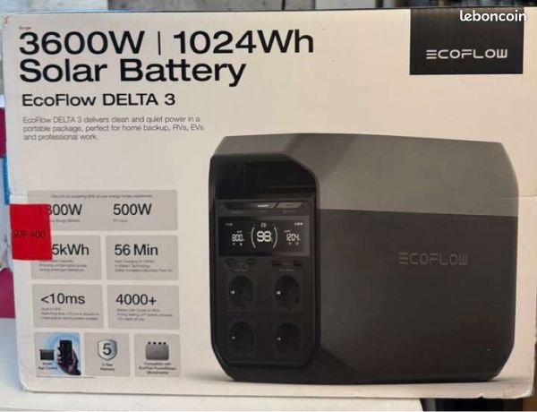 Eco flow delta 3 prix magasin jamais déballer