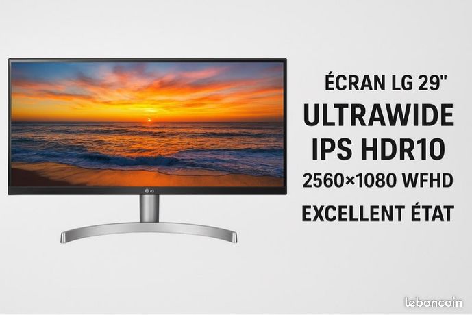 Écran LG 29 UltraWide IPS HDR10 75 Hz FreeSync