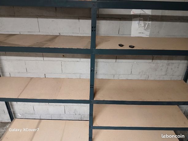 Éléments de rangement 250 cm de longueur 9 plateaux étagères