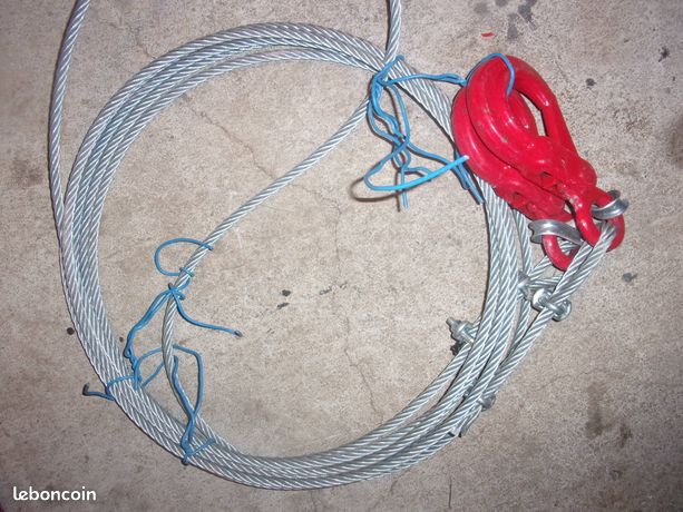 Elingue 10 m avec crochets