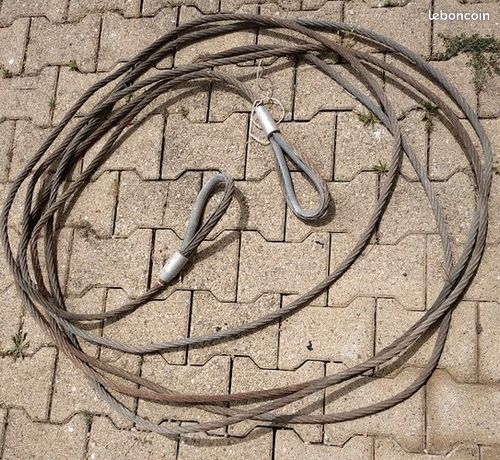 élingue 14 metres acier semi-souple