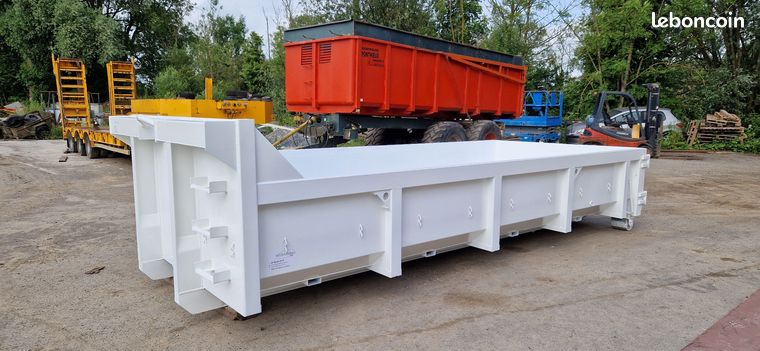 En stock 6 bennes caissons 10m3 TP DIB ampliroll standard 5.50x2.30x0.80