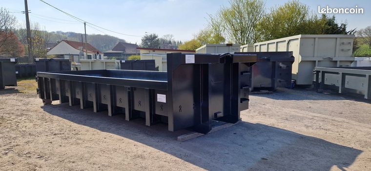 En stock benne caisson TP Super Renforcée ampliroll 6.00x2.30x0.75 + 2 x trappes