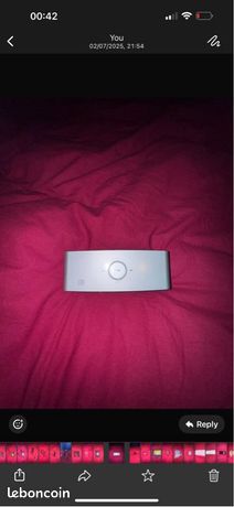 Enceinte Bluetooth Sony NFC argentée