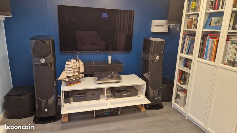 Enceintes Focal sopra 3 noir laqué garantie 18 mois