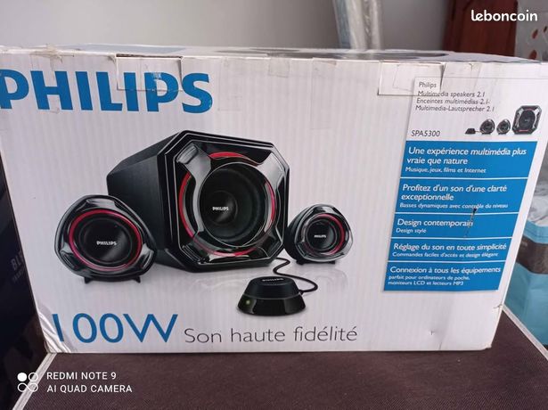 Enceintes multimédias 100w philips neuf