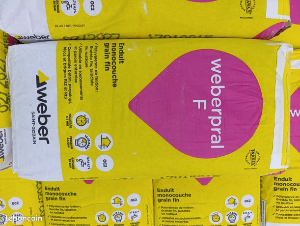 Enduit weberpral grain fin