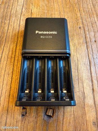 Eneloop Panasonic BQ-CC55 Advanced Pro Chargeur rapide pour piles rechargeables, 4 heures