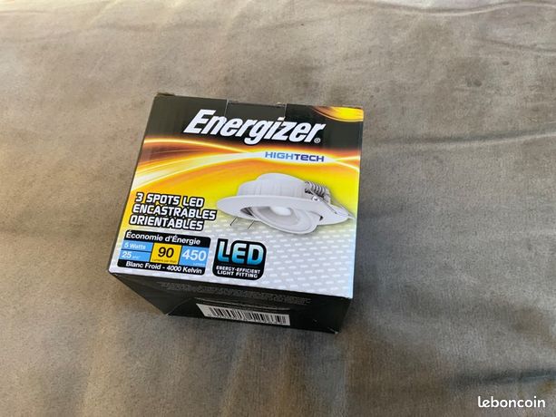 Energizer 3 spots encastrables et orientables neufs