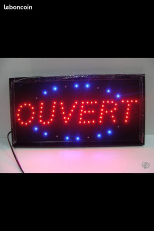 Enseigne led ouvert