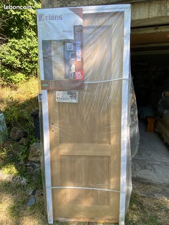 Ensemble bloc porte plaqué Chêne