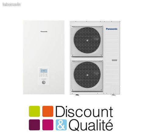 Ensemble de Pompe à Chaleur Air/Eau 9kW PANASONIC Aquaréa T-Cap Bi-Bloc Monophasé WH-SXC09H3E5-WH-UX09HE5