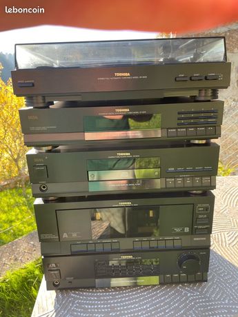 Ensemble HiFi vintage Toshiba