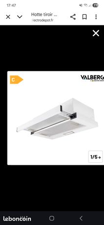 Ensemble hotte casquette et meuble encastrable