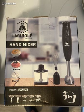 Ensemble Laguiole Pied Mixeur Mini Hachoir Fouet Laguiole