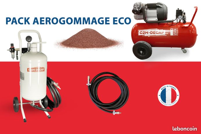 Ensemble NEUF aerogommeuse et compresseur