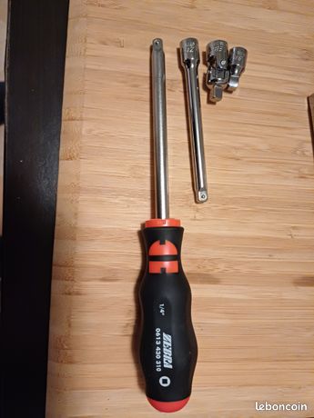 Ensemble tournevis 1/4 wurth zebra complet neuf