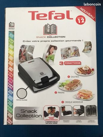 Ensemble gaufrier et plaques Snack Collection Tefal (dm13)