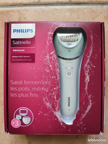 Epilateur Satinelle Advanced Philips BRE621 wet and dry