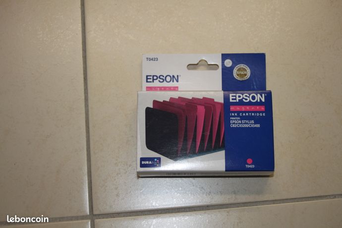 EPSON STYLUS cartouche ENCRE COULEUR n° T0423 MAGENTA