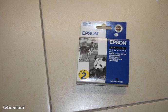 EPSON STYLUS ENCRE noir n° S020206/S020208 PANDA