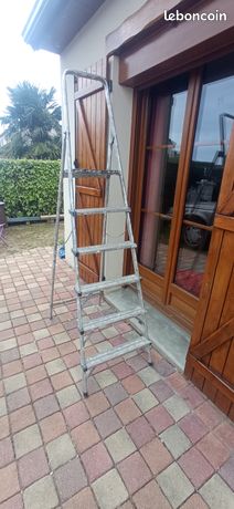 Escabeau de chantier 6 marches en Alu