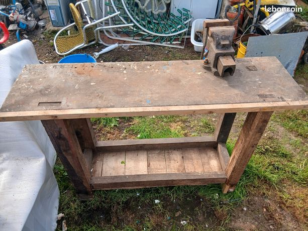 Établi avec étau