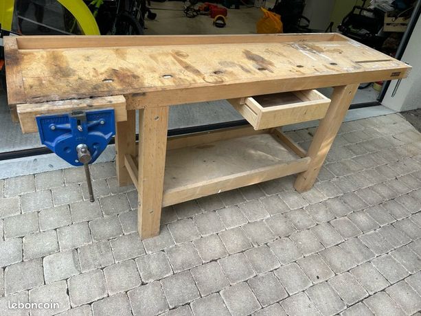 Etabli d'ébéniste avec presse serrage rapide Etabli d'atelier pro pour menuisier