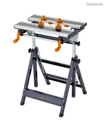 Etabli mobile pliable en acier neuf