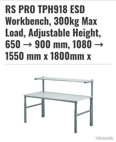 Établi professionnel TRESTON TPH918 RS PRO 1800x900mm avec étagère