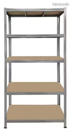 Étagère bois métal charge lourde neuve