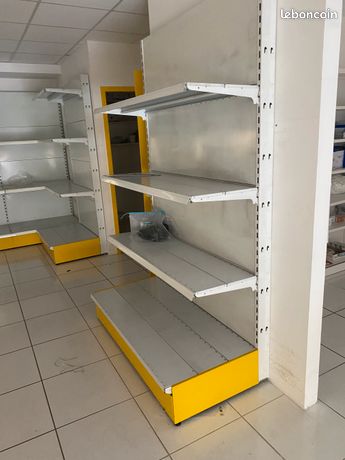 Étagères commerce gondoles équipements magasin