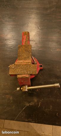 Étau rouge d'atelier 125mm